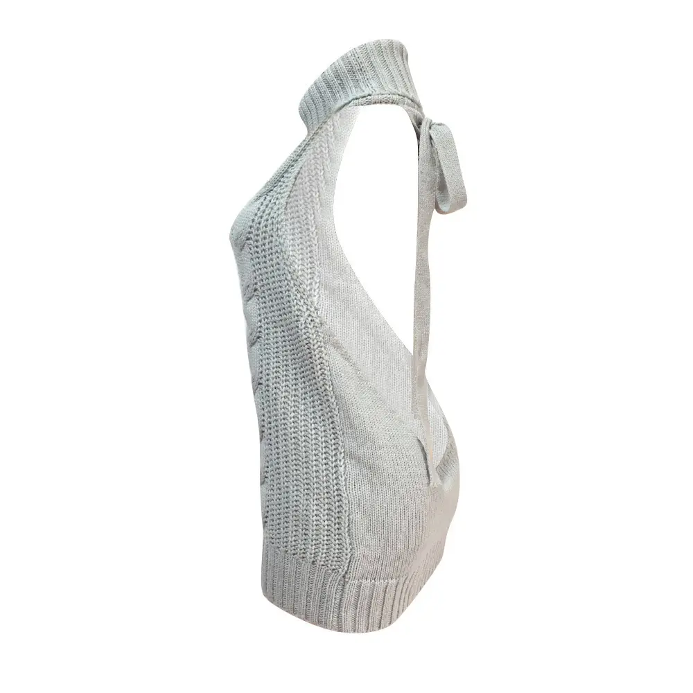 Backless Turtleneck Sweater for Women Multi Color Large - Image 11