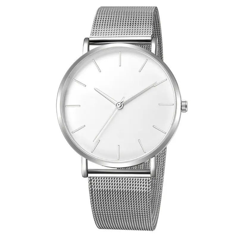 Manufacturer Wholesale Foreign Trade Hot Selling European and American Simple Fashion Men's Watch Men's Watch Mesh Belt Steel Belt Quartz Watch