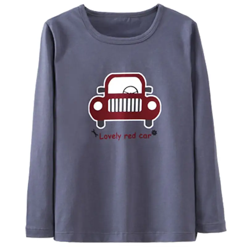 Two Piece Boys Long Sleeve Lycra Cotton T-Shirt Grey - Image 7