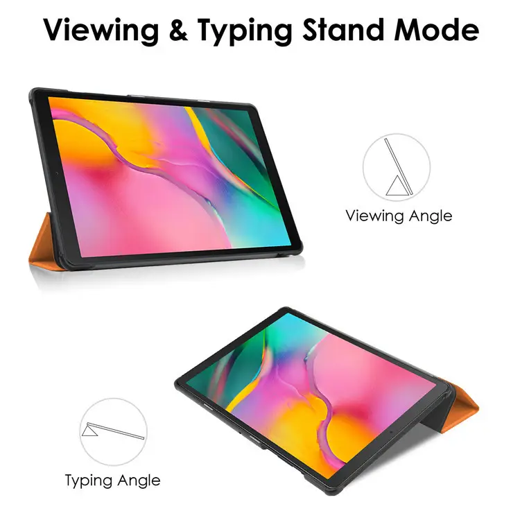 Lenovo M10 Tablet Red Leather Case Viewing Typing Mode - Image 17