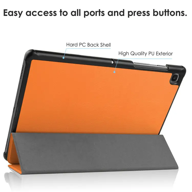 Lenovo M10 Tablet Red Leather Case Viewing Typing Mode - Image 19