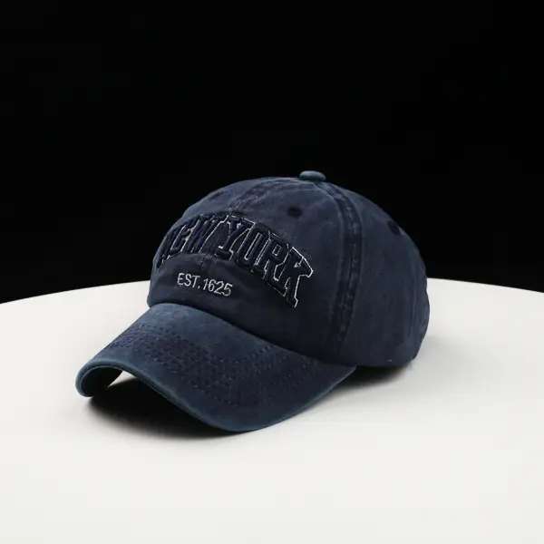 New York Embroidered Baseball Cap for Men Women — feature 1