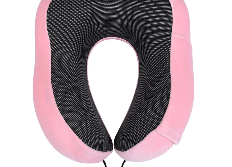 U-Shaped Memory Foam Neck Pillow Blue Grey Travel Neck Pillow — feature 8