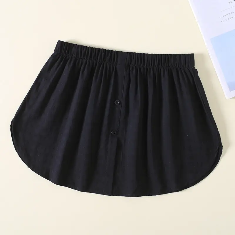 White Jacquard Stacked Sweatshirt Backing Skirt - Image 2