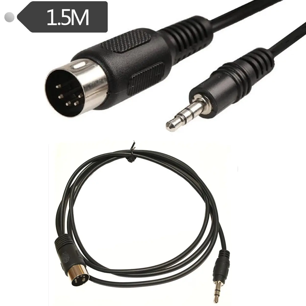 3.5M MIDI5 Core Audio Cable for Computer - Image 2