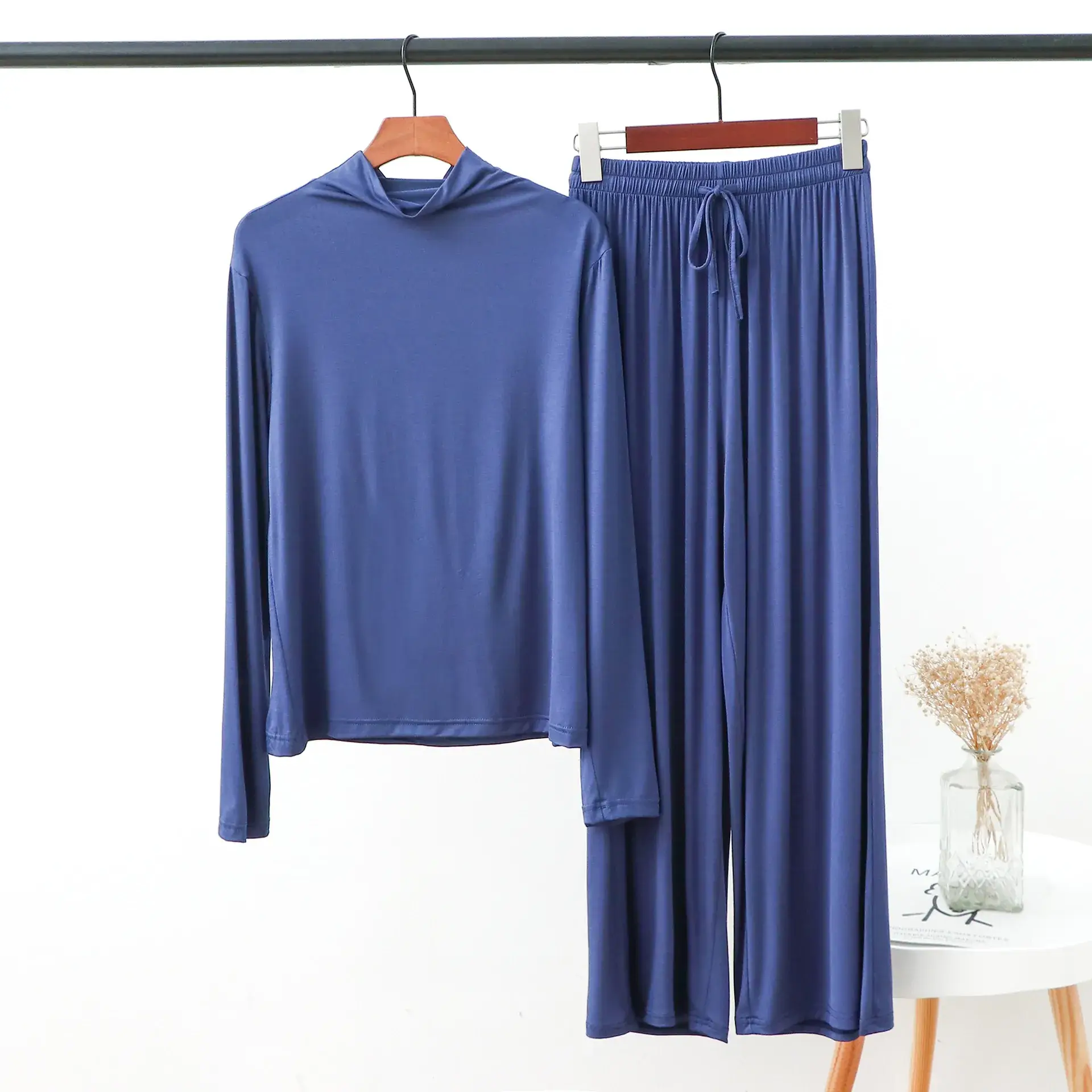 Green Modal Two-Piece Home Suit Large - Image 8