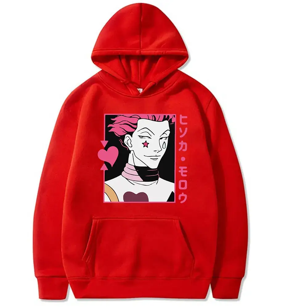 Men Oversize Hoonider Hoodie Anime Print White - Image 3