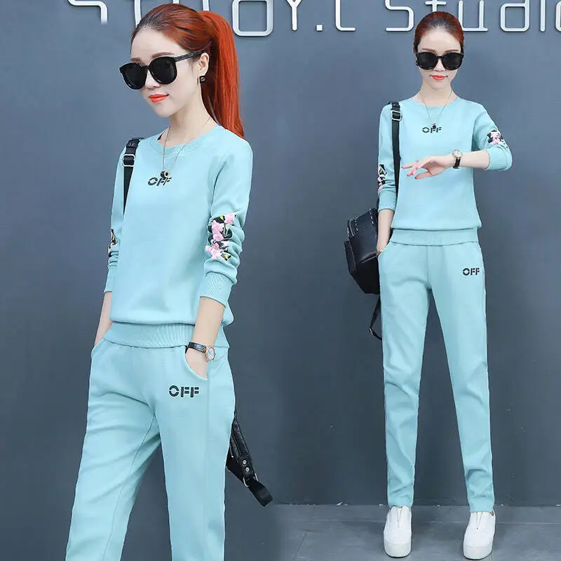 Pink 2-Piece Women's Spring Wear Suit with Embroidered Design - Image 8