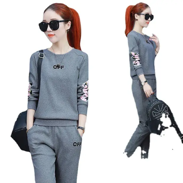 Pink 2-Piece Women's Spring Wear Suit with Embroidered Design - Image 10