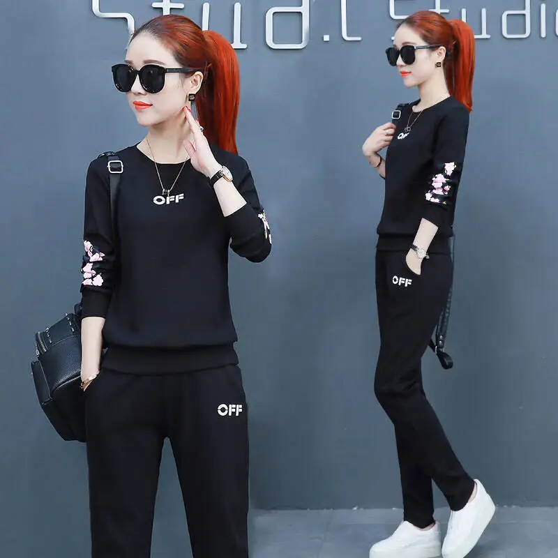Pink 2-Piece Women's Spring Wear Suit with Embroidered Design - Image 2