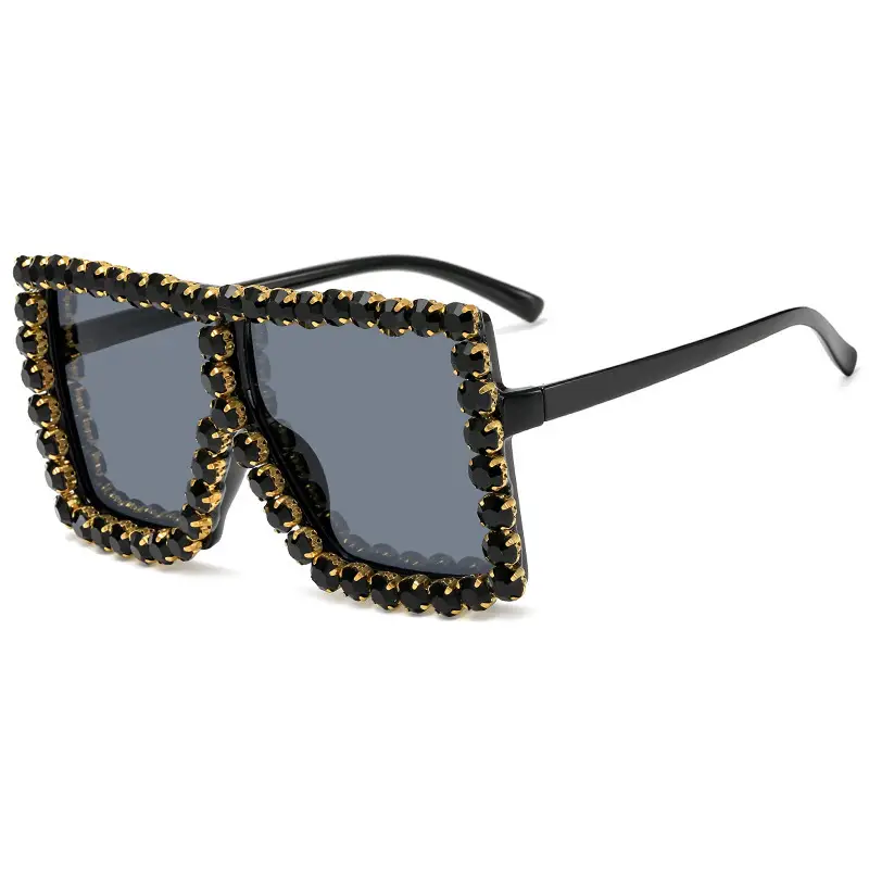 Diamond Encrusted Women Sunglasses Retro Fashion - Image 4