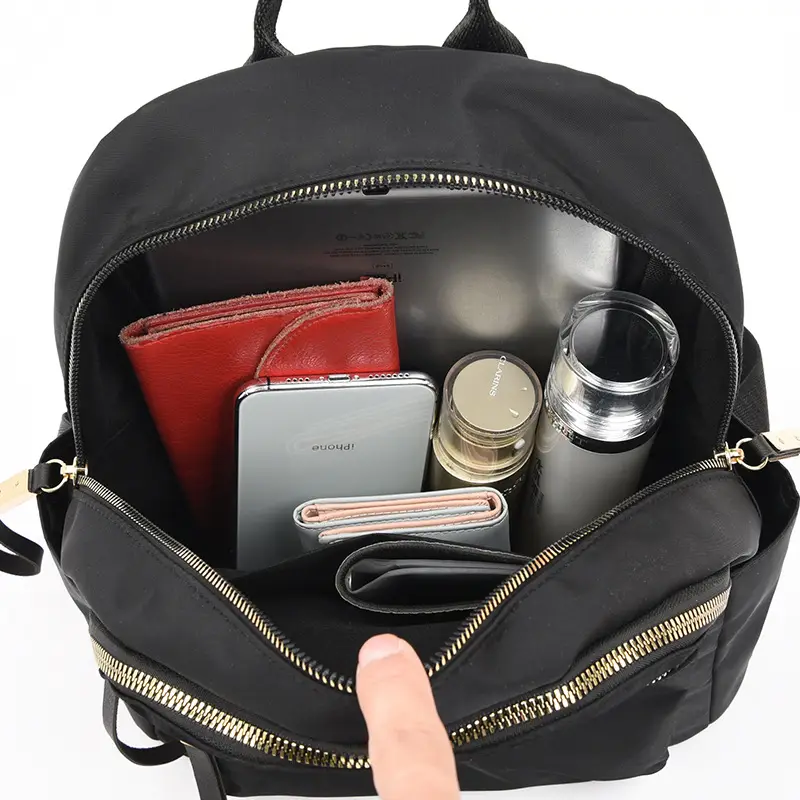 Women Red Nylon Crossbody Backpack 2024 New Trendy - Image 9