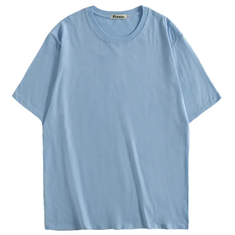 Orange Loose Cotton T-Shirt for Men