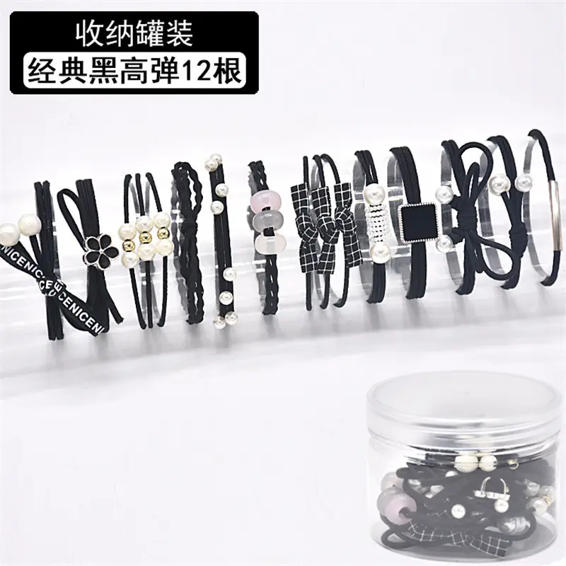 Korean Style Black Leather Headband 12 Pcs for Girls - Image 2