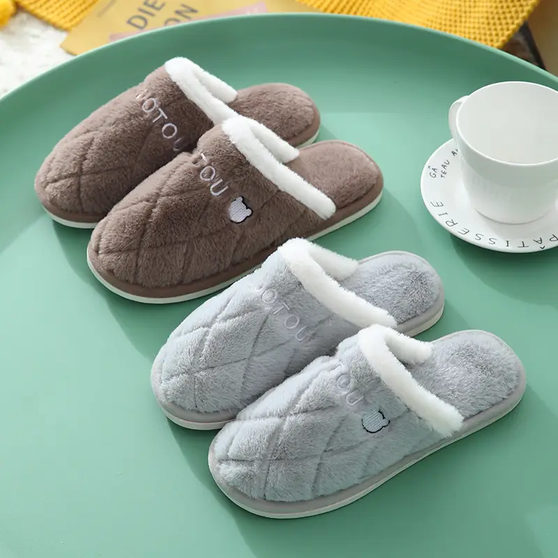 2024 Women's Cotton Slippers Winter Warm Thick Soled