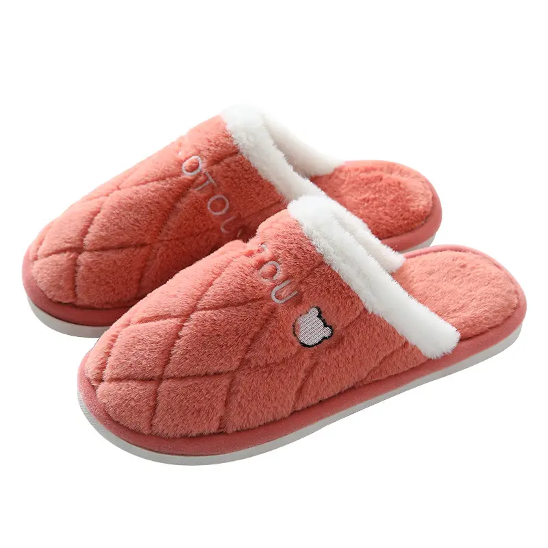 2024 Women's Cotton Slippers Winter Warm Thick Soled