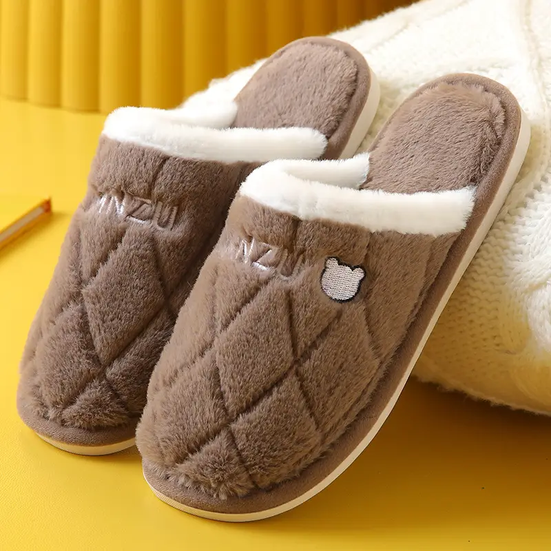 2024 Women's Cotton Slippers Winter Warm Thick Soled