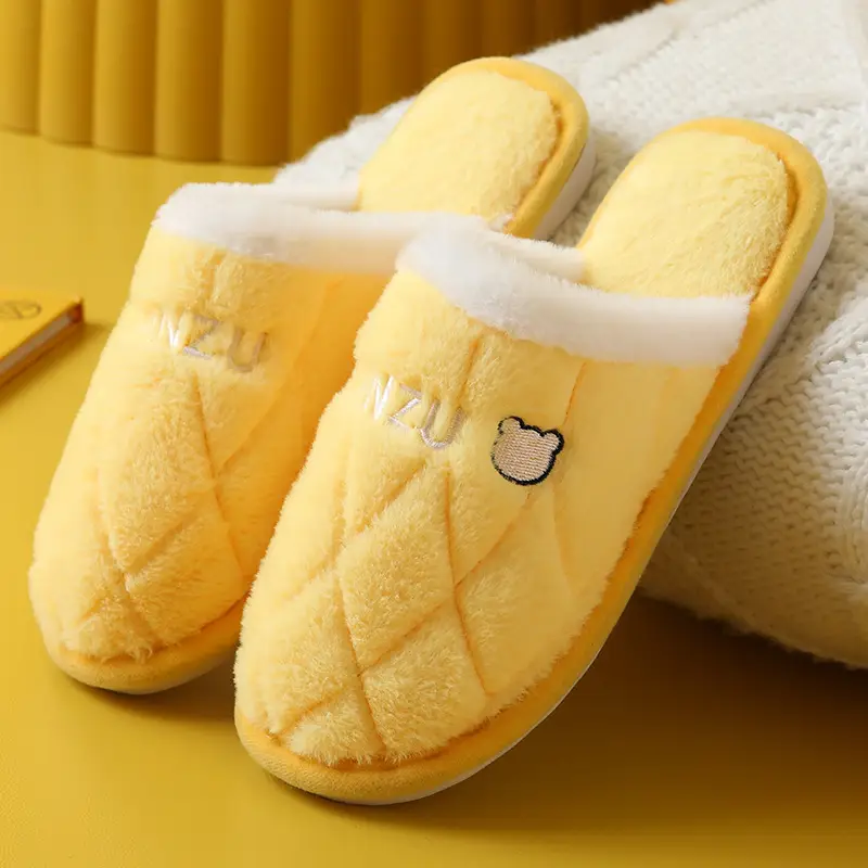 2024 Women's Cotton Slippers Winter Warm Thick Soled