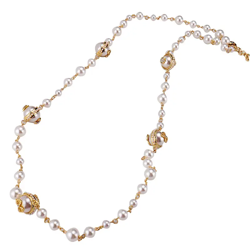 New Long Necklace Women European American Pearl Pendant Fashion Sweater Hanging Chain Accessories Wholesale - Image 6