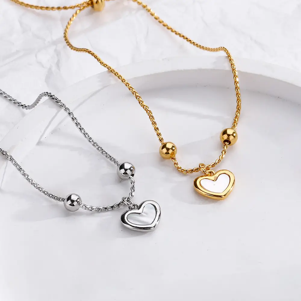 Silver Heart Telescopic Chain Bracelet for Women - Image 4