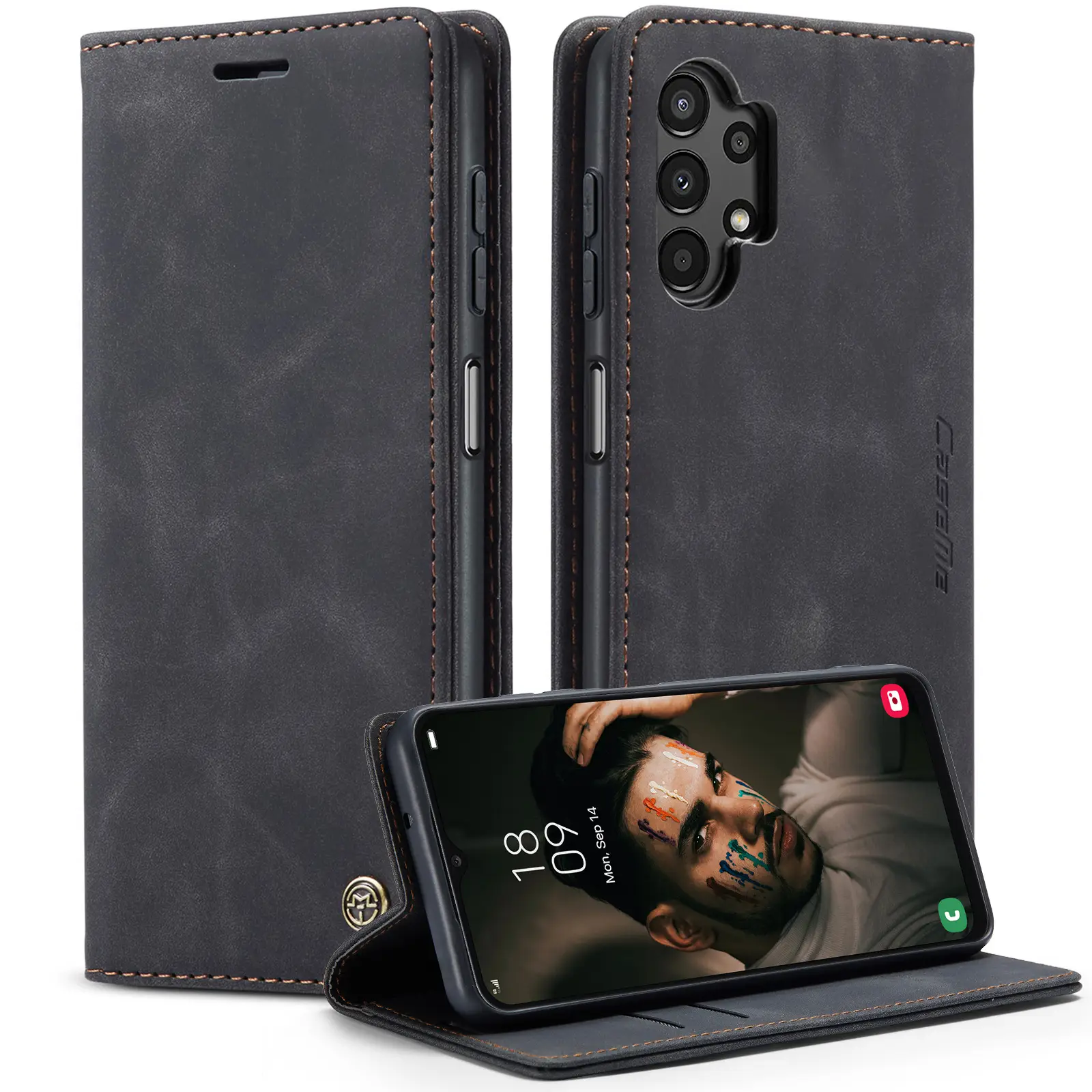 Samsung A13 Leather Anti-Drop Magnetic Case