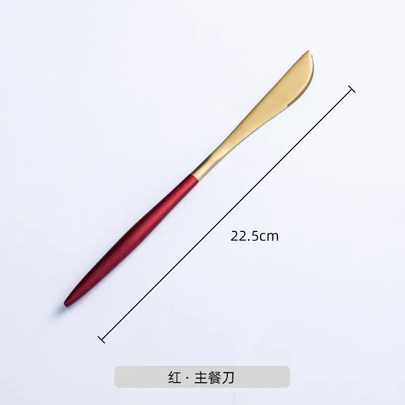 Nordic Steak Knife Fork Set 22.5cm Stainless Steel - Image 12