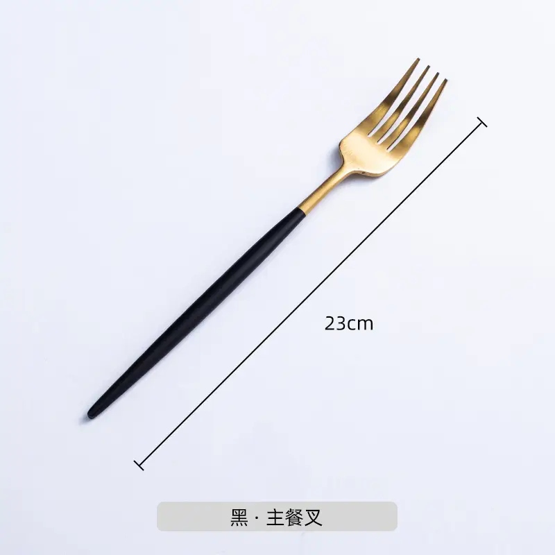 Nordic Steak Knife Fork Set 22.5cm Stainless Steel - Image 16