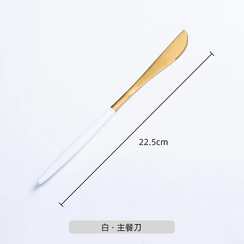 Nordic Steak Knife Fork Set 22.5cm Stainless Steel - Image 2