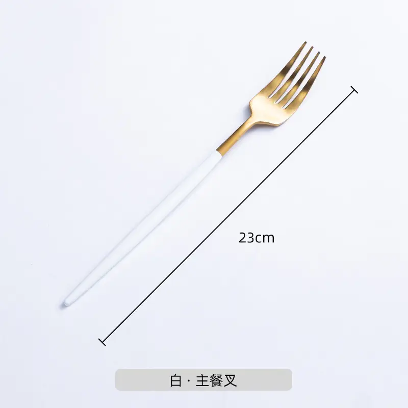 Nordic Steak Knife Fork Set 22.5cm Stainless Steel - Image 3