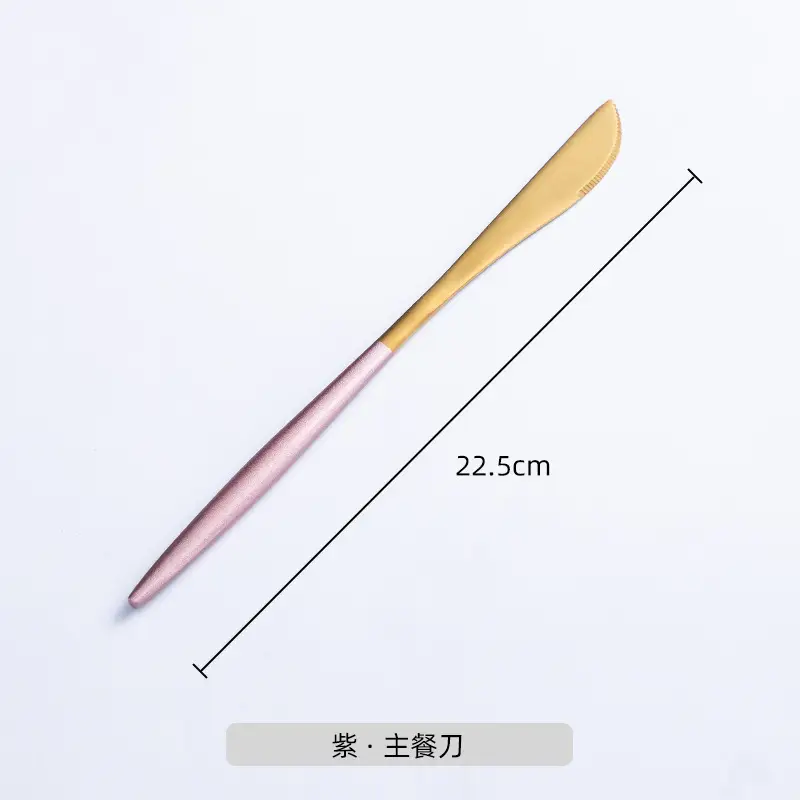 Nordic Steak Knife Fork Set 22.5cm Stainless Steel - Image 8