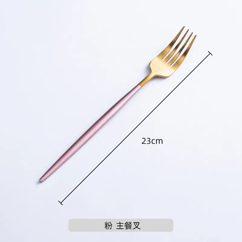 Nordic Steak Knife Fork Set 22.5cm Stainless Steel - Image 9