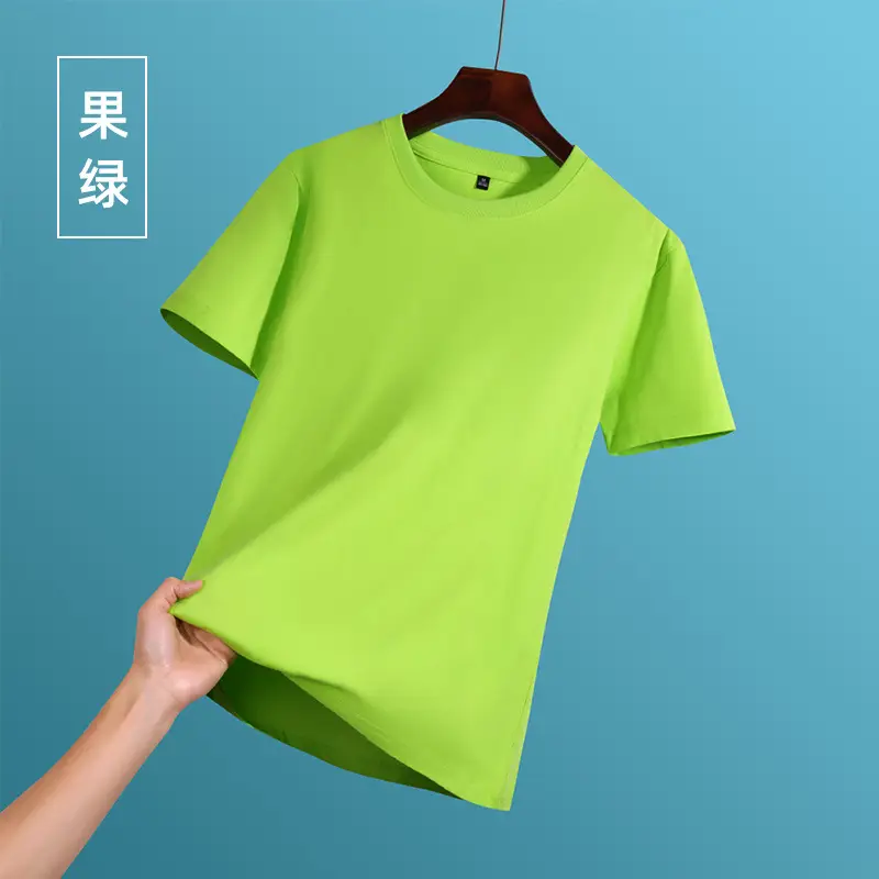 Men Women Black Cotton Round Neck T-Shirt - Image 13