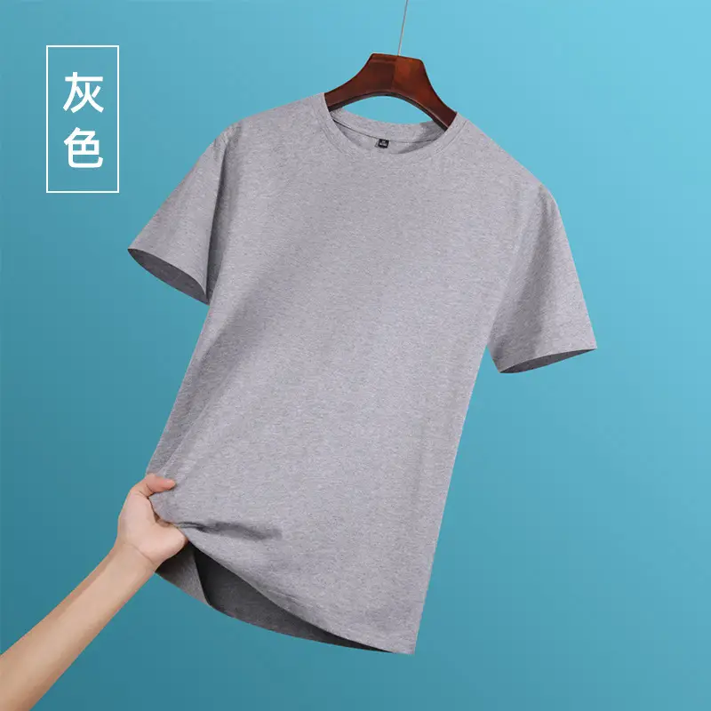 Men Women Black Cotton Round Neck T-Shirt - Image 4