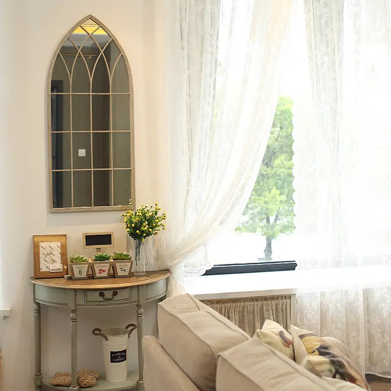 Finished Lace Curtain for Bedroom Partition - Image 3