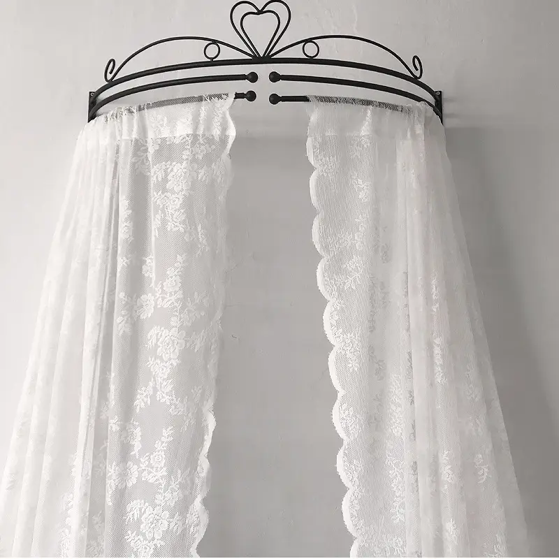 Finished Lace Curtain for Bedroom Partition - Image 5