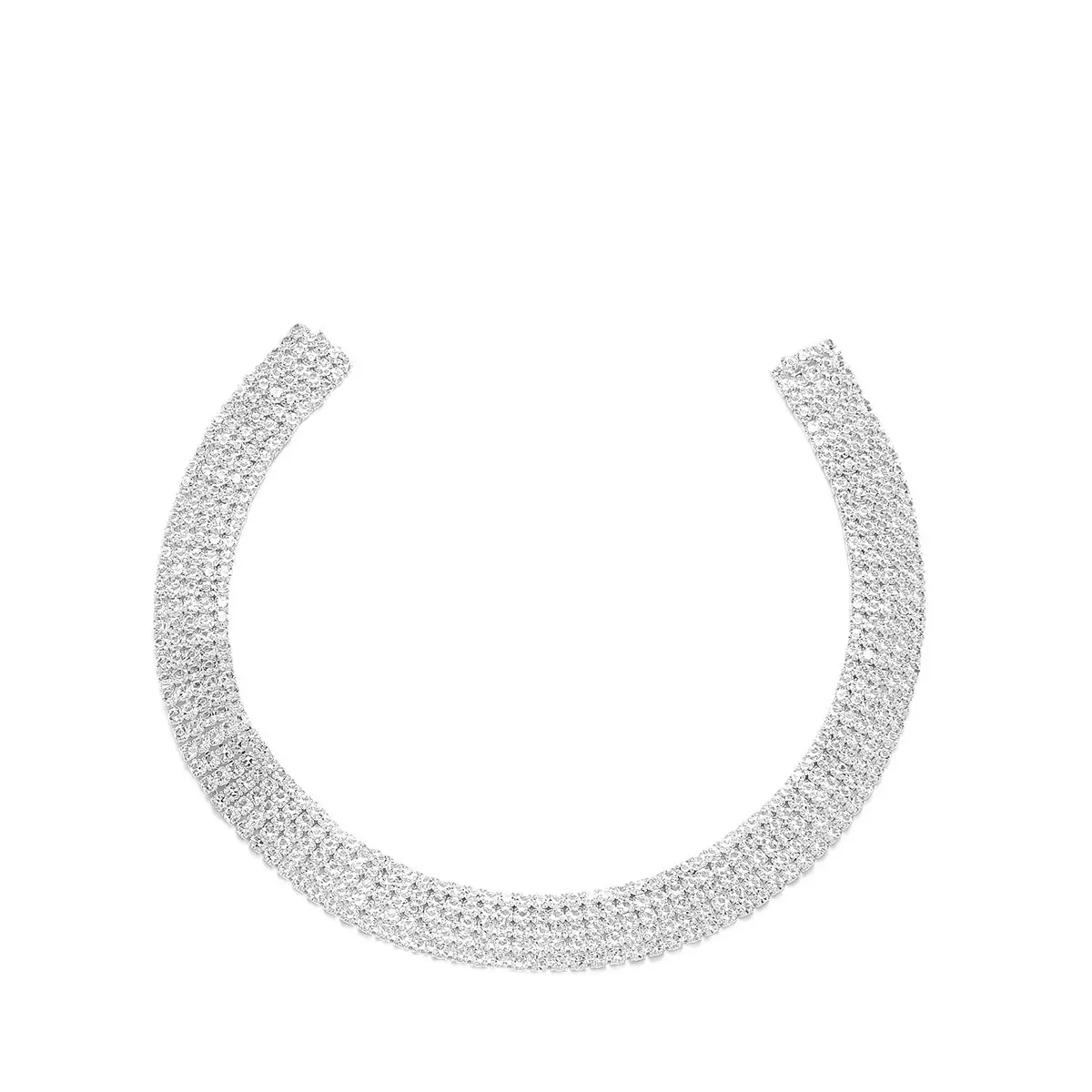 Full Diamond Zircon Neck Chain Collar for Women