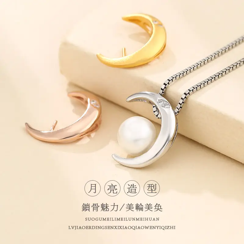 925 Sterling Silver Crescent Pearl Earrings for Women - Image 10