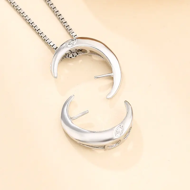 925 Sterling Silver Crescent Pearl Earrings for Women - Image 11