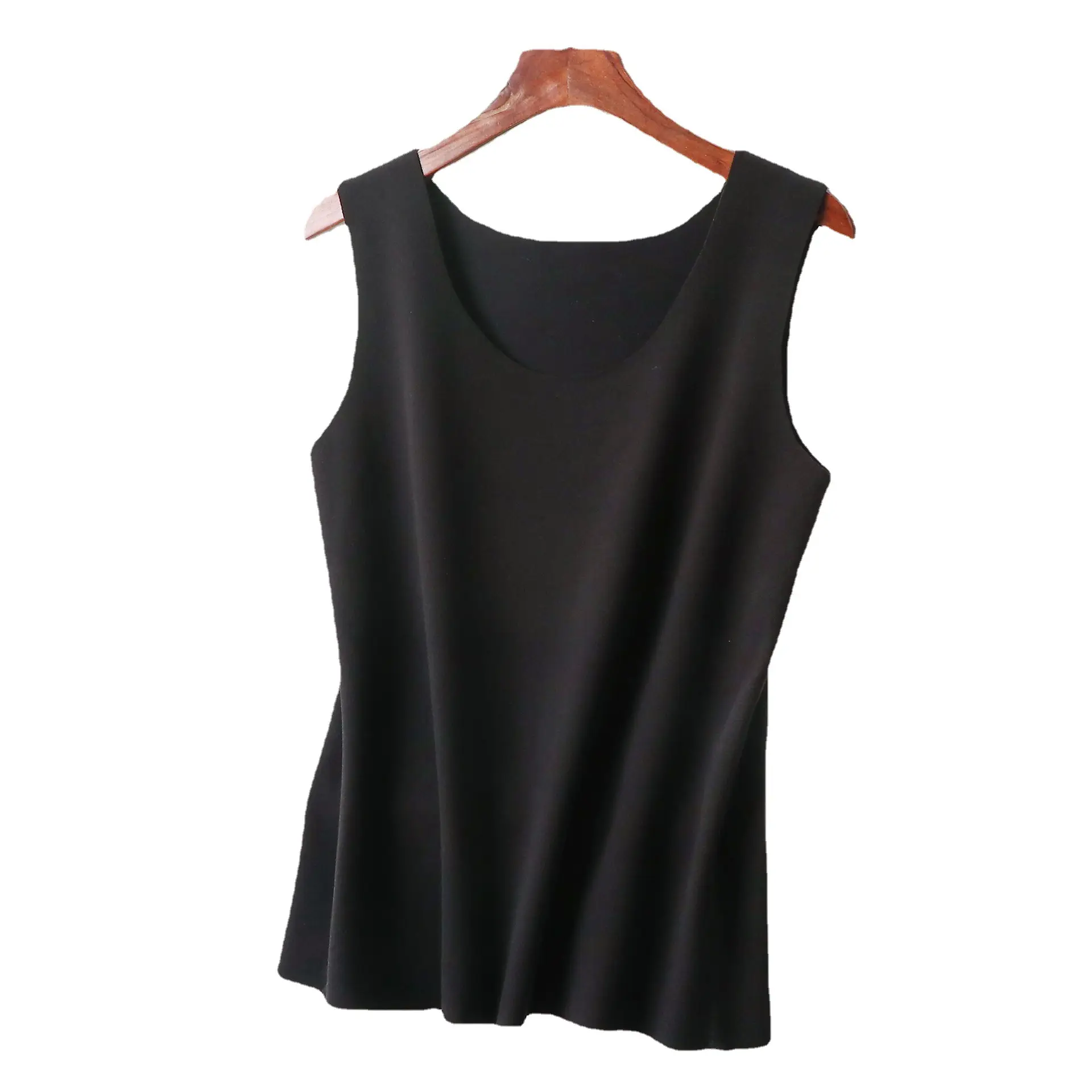Korean Slim Fit Velvet Vest Maroon Sleeveless - Image 12