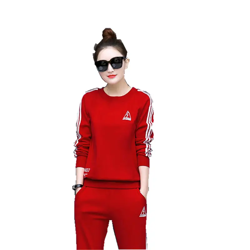 2025 Red Korean Style Women Sports Suit Set - Image 9