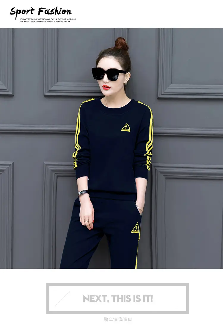 2025 Red Korean Style Women Sports Suit Set — feature 23
