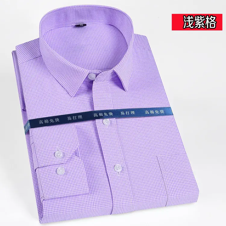 Men's White Business Casual Shirt with Square Collar - Image 16