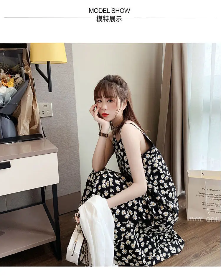 Fairy Floral Chiffon Dress with French Strap — feature 4