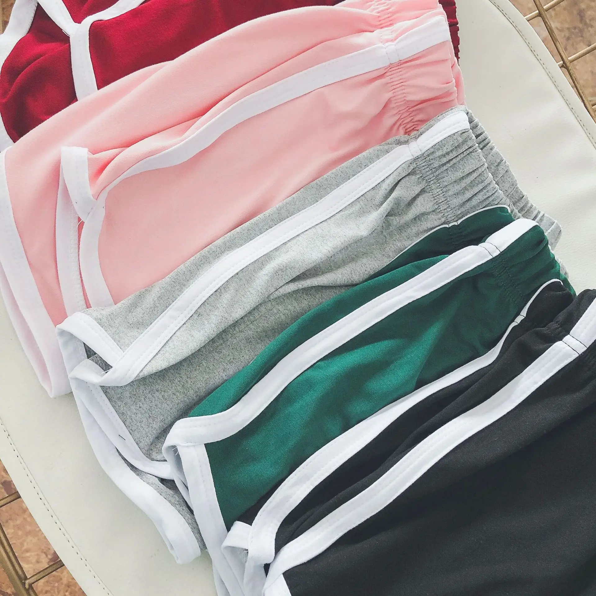 Women's Pink Elastic Waist Shorts 2025 Summer Casual - Image 7