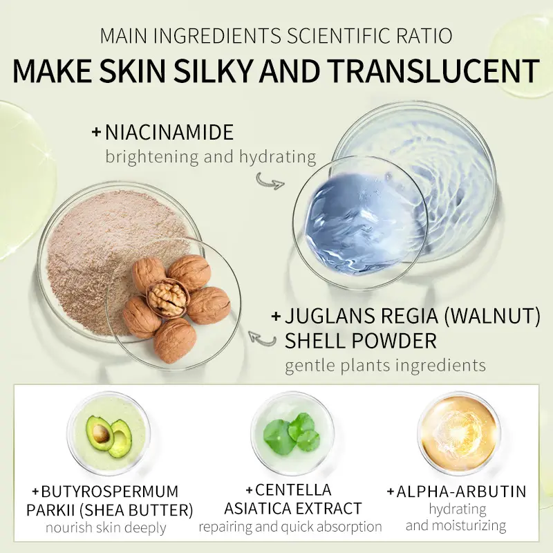 Fenyi Shea Fruit Scrub Cream 100g Smooth Silky After Wash - Image 2