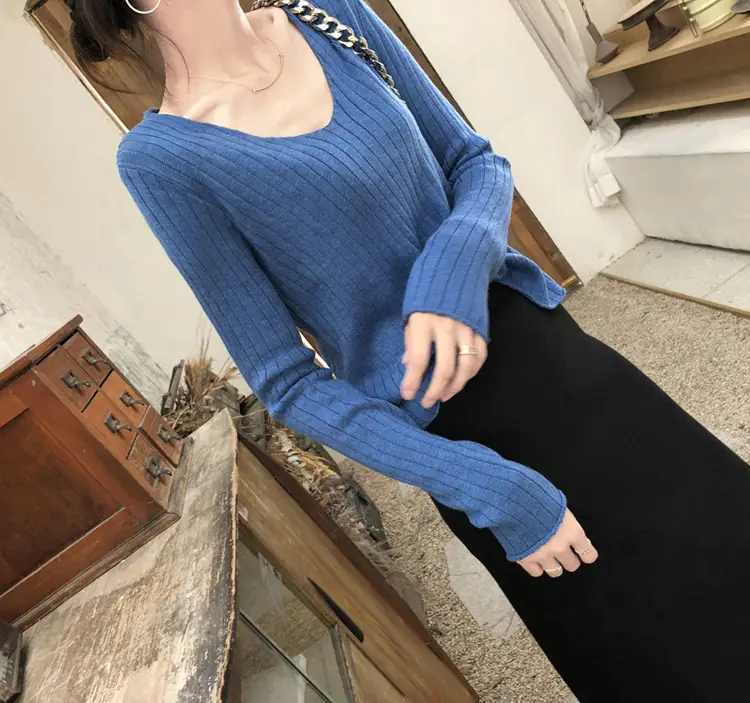 Women Low Neck Knitwear Set Black Yellow Shoulder Bag — feature 14
