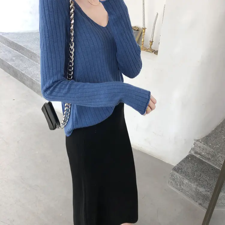 Women Low Neck Knitwear Set Black Yellow Shoulder Bag — feature 16