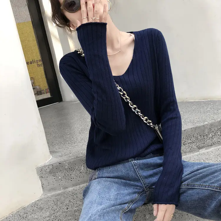Women Low Neck Knitwear Set Black Yellow Shoulder Bag — feature 27