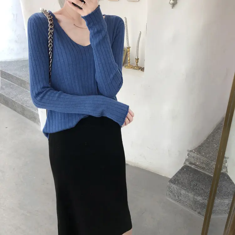 Women Low Neck Knitwear Set Black Yellow Shoulder Bag — feature 43