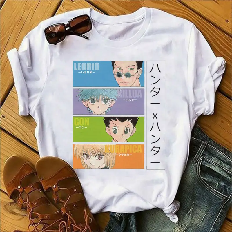 Japanese Anime HUNTER x HUNTER ShorT Top White - Image 7